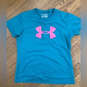 Girls under armour performance tee sz youth medium